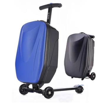 НОВЫЙ ленивый чемодан-тележка для скейтборда, дорожная ручная кладь, чемодан для скутера, удобный многофункциональный дорожный багаж