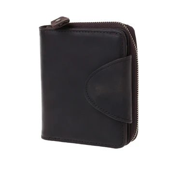 Мужской кожаный модный кошелек, портмоне, держатель для кредитных карт, Клатч, карманный бумажник