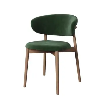 Реплика Дизайнерских обеденных стульев Ткань Nordic Эргономичный Роскошный Обеденный стул для гостиной Деревянная Современная мебель для дома Silla Comedor
