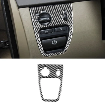 Крышка панели управления фарами Декоративная наклейка из углеродного волокна для Volvo XC90 2003-2014 Аксессуары