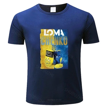 хлопковая футболка для мальчиков, Модная брендовая футболка, мужская свободная Боксерская футболка Lomachenko Boxingharajuku, Уличная рубашка для мужчин