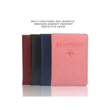 Многофункциональный кожаный пакет для документов, ультратонкий дорожный чехол, RFID-кошелек, держатель для паспорта, сумка для паспорта