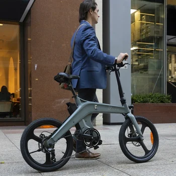 Электрический велосипед DYU T1 с рамой из магниевого сплава, велосипед для городских поездок взрослых, 20-дюймовый Электрический складной велосипед, складной электрический велосипед