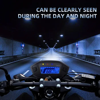 Приборная панель Moto Цифровой спидометр Тахометр приборная панель мотоцикла ЖК-дисплей 1000 об/мин для 1-4 цилиндров 7 цветов регулировки