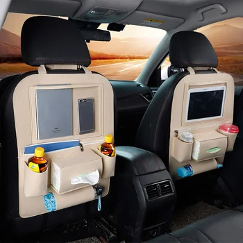 Автомобильная многофункциональная складная сумка для хранения, войлочная сумка для iPad, подвесная сумка для спинки сиденья, сумка для хранения в автомобиле, коробка, сумка для спинки сиденья
