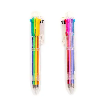 для творчества Многоцветная шариковая ручка Lovely Stationery Press 8-цветная масляная ручка Fo W3JD