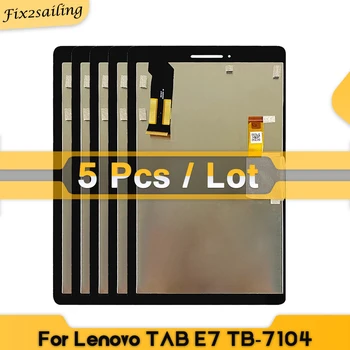 5 шт./лот ЖК-Дисплеи Для Lenovo TAB E7 TB-7104 TB-7104F TB-7104N 7104N Запчасти для ремонта дисплея и сенсорного экрана Digitizer в сборе