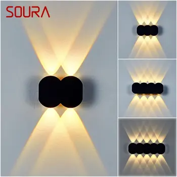 Настенные бра SOURA, современные светодиодные светильники, наружное водонепроницаемое освещение для домашнего коридора