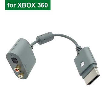5 шт. для аудиосистемы XBOX 360 в большом количестве Адаптер оптического аудиокабеля RCA Toslink для Xbox 360