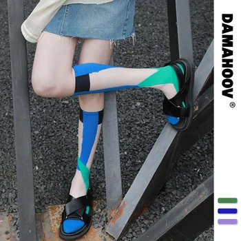 Недавно выпущенная оригинальная серия женских носков с кристаллами для лета, Ультратонкие чулки из прозрачного стекла, которые сочетаются с сандалиями