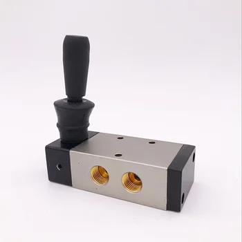 5/2-ходовой пневматический клапан ручного управления воздухом GOGOATC 4H410-15 1/2-дюймовый Ручной клапан управления потоком выхлопных газов BSP