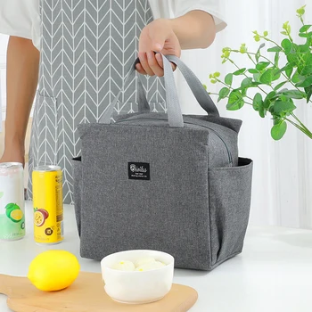 Сумка-тоут Портативная сумка-холодильник для ужина Bento Box 2022 Контейнер для еды для ланча Школьная сумка для хранения сумок Термоизолированный мешочек для ланча