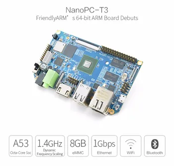 Для восьмиядерного карточного компьютера A53 NanoPC-T3, платы разработки S5P6818 Ubuntu Android 5.1, WiFi Bluetooth