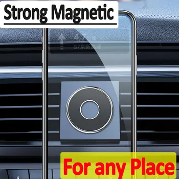 Магнитный автомобильный держатель телефона, кронштейн, Универсальный магнит для мобильного телефона, подставка для смартфона в автомобильном сотовом телефоне, поддержка GPS для iPhone Samsung