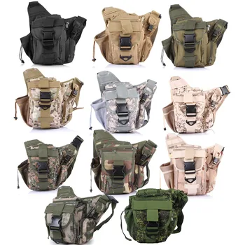 Спортивная походная сумка-слинг через плечо, нагрудная сумка Molle Camouflage Tactical Versipack