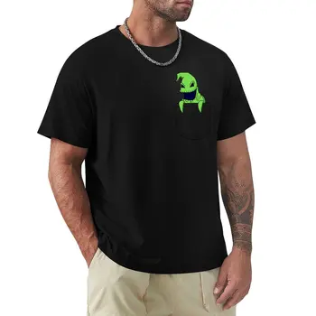 Футболка с надписью Oogie Boogie Pocket, футболка для мальчика, футболки с кошками, графические футболки, футболки с графическими надписями, футболки для мужчин, упаковка