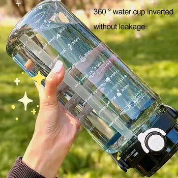 Безопасная бутылка для напитков, Крупнокалиберная кружка для воды, запечатанная вода для напитков, Летние бутылки для воды многоразового использования