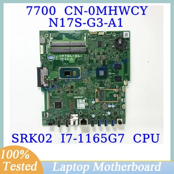 CN-0MHWCY 0MHWCY MHWCY Для DELL 7700 W/SRK02 I7-1165G7 Материнская плата процессора N17S-G3-A1 Материнская плата ноутбука 100% Полностью Протестирована, Работает хорошо