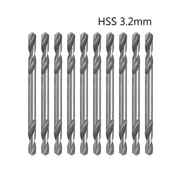 Набор инструментов для спирального торсионного сверления 10шт 3,2 мм HSS с двойным концом