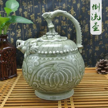Китайская керамика Винный горшок Fengming Горшок для кофе и чая Контейнер для питья Assassin Чайник Практичный Винный горшок ручной работы