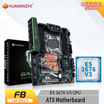 Материнская плата HUANANZHI X99 F8 LGA 2011-3 XEON X99 с поддержкой Intel E5 2676 V3 DDR4 RECC NON-ECC memory combo kit set NVME