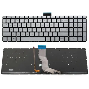 Новая клавиатура для ноутбука HP Pavilion 15-CK 15-CK000 15-CK013CA 15-CK063TX 15-CK069TX 15-CK075NR Серебристого цвета с подсветкой США
