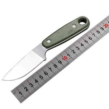 Стальные Ножи с фиксированным лезвием 14c28n, Нескользящая ручка EDC, Инструмент для выживания в кемпинге, охоты, скалолазания