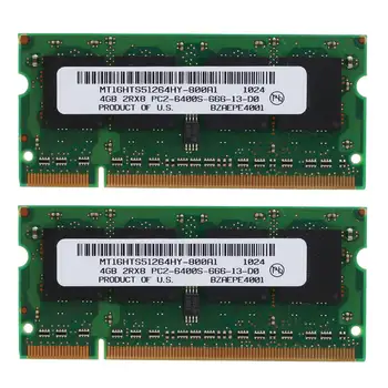 2ШТ оперативной памяти ноутбука DDR2 4 ГБ 800 МГц PC2 6400 SODIMM 2RX8 200 контактов для памяти ноутбука Intel AMD