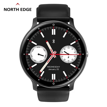 Смарт-часы NORTH EDGE NL02Pro Мужские для определения уровня кислорода в крови, частоты сердечных сокращений, напоминания о сне, Музыкальный браслет, уведомления о вызовах, Женские