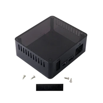 Чехол-коробка для платы Orange Pi Zero 2, защитный корпус охладителя для отвода тепла, прозрачный, черный