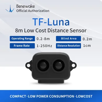 TF-Luna LiDAR 8m Недорогой датчик расстояния, модульное расстояние измерения 0,2-8 м, небольшой объем, высокая чувствительность