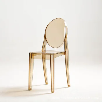 Современное эргономичное кресло для отдыха в гостиной, Роскошная столовая, Прозрачные стулья, Скандинавский стиль, Минималистичная мебель для дома, комод Sillas