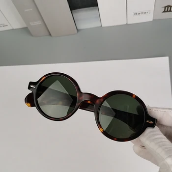 Искусство мода ретро солнцезащитные очки для мужчин вождения рыбалка круглый двойной цвет плиты для женщин защита от солнца очки открытый 9598