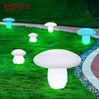 Уличные грибовидные газонные лампы SOFITY с дистанционным управлением White Solar 16 цветов света Водонепроницаемый IP65 для украшения сада