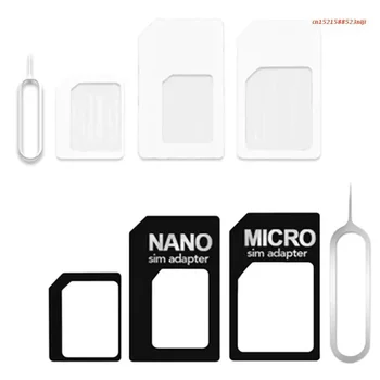 Бесплатная доставка за 1 Преобразование Nano SIM-карты в Micro Стандартный адаптер для iphone samsung 4G LTE USB беспроводной маршрутизатор Прямая поставка