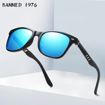 2019 антибликовые Модные Поляризованные Уличные Мужские Солнцезащитные Очки мужские Брендовые Дизайнерские металлические высококачественные солнцезащитные очки для вождения женщин oculos
