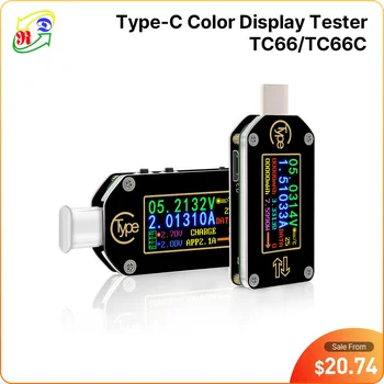 RD TC66 /TC66C Type-C PD триггер USB-C Вольтметр амперметр напряжение 2-полосный измеритель тока мультиметр зарядное устройство PD аккумулятор USB Тестер