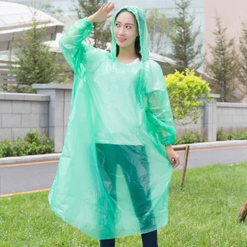 Одноразовый непромокаемый дождевик для взрослых с капюшоном для походов и кемпинга Одноразовые дождевики для взрослых с аксессуарами для кемпинга на открытом воздухе