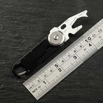 EDC Многофункциональный инструмент брелок для ключей для кемпинга на открытом воздухе портативный комбинированный ключ с подвесной пряжкой