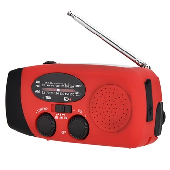 Портативное радио с AM / FM фонариком, лампа для чтения NOAA Weather Power Bank для аварийной ситуации, ручное радио на солнечной батарее