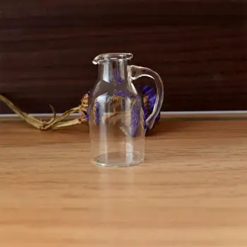 Прочная стеклянная бутылка модель стеклянная миниатюрная чашка Миниатюрный детский подарок стеклянная бутылка для ролевых игр